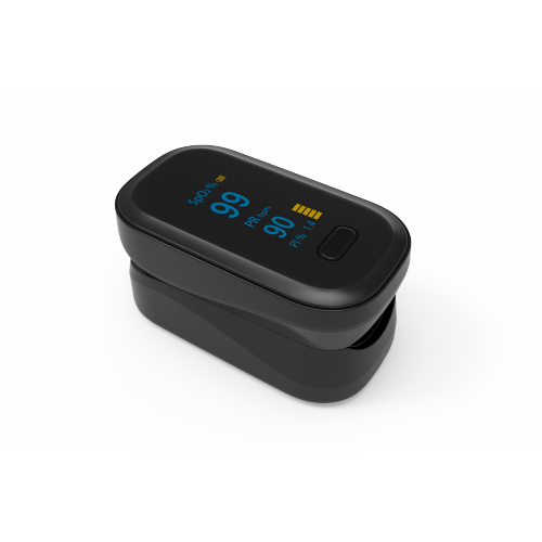 black with PI Portable fingertip pulse oximeter pulse